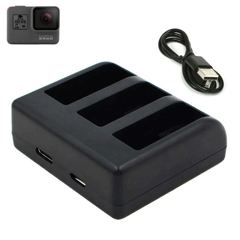 Go Pro Charger for GoPro Hero5 Hero6 Hero7 Action Camera AHDBT-501 BATTÁLNE ACTIPORY