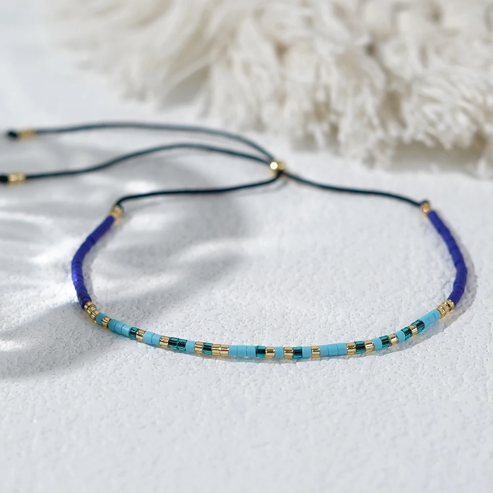 Go2boho 2024 Dainty Trendy Design Multi Color Drobné korálkové šperky Minimalistické náramky pre ženy jednoduché narodeniny a darčeky