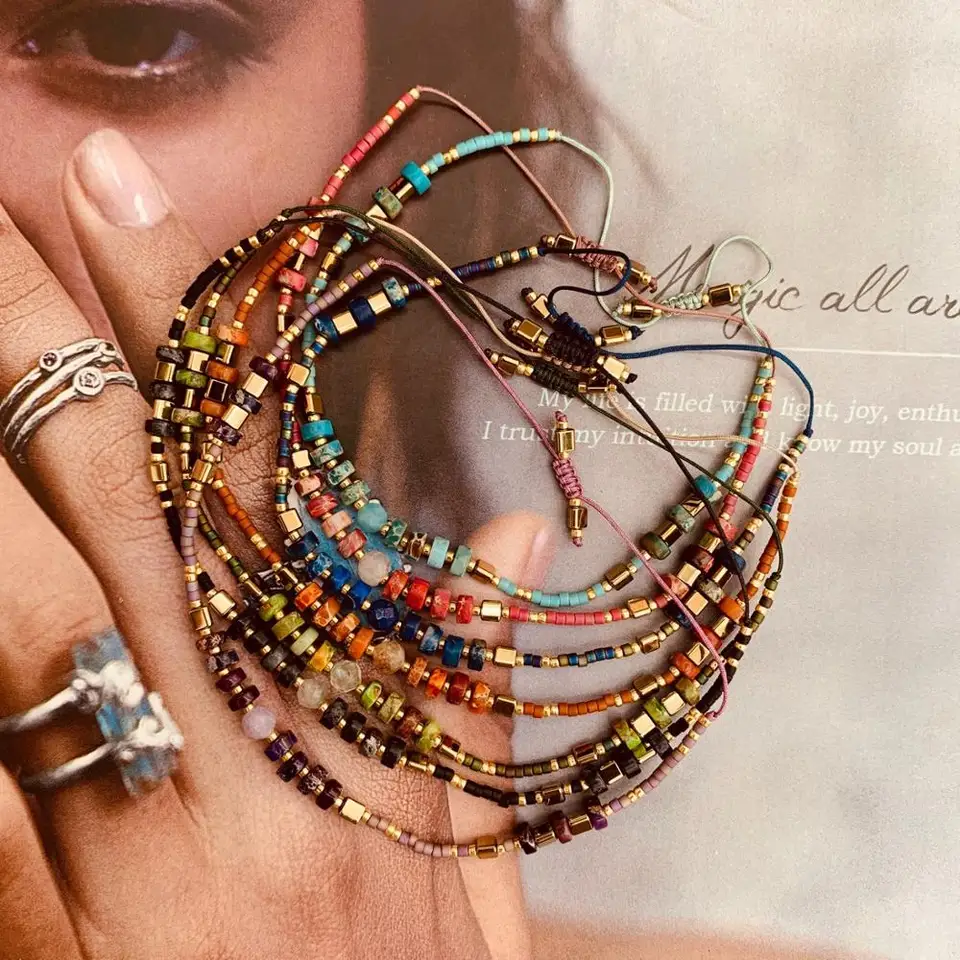 GO2BOHO Priateľstvo Náramok Miyuki Náramky pre ženy Darček Bohemian nastaviteľný pulzeras mljer veľkoobchodný šperky ručne vyrobený
