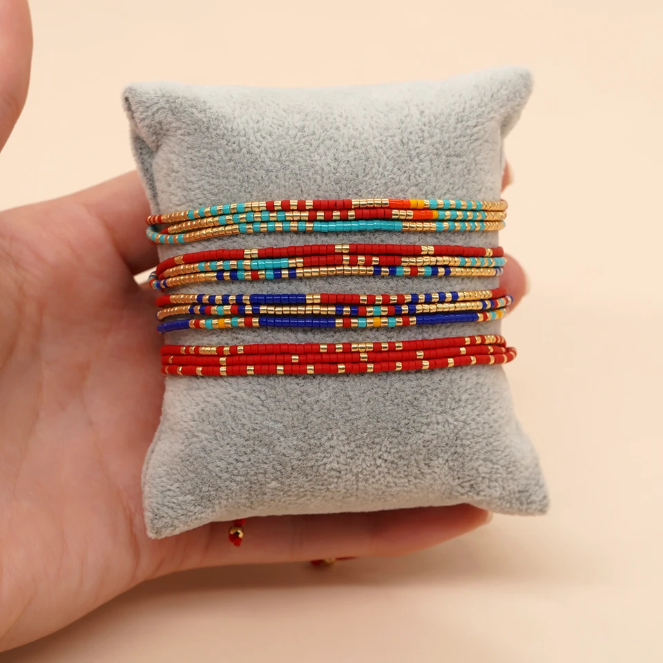 GO2BOHO Rodák Style MIYUKI Náramok pre ženy Fashion pád zima Jednoduché náramky šperky šperky darček Pulzeras femme