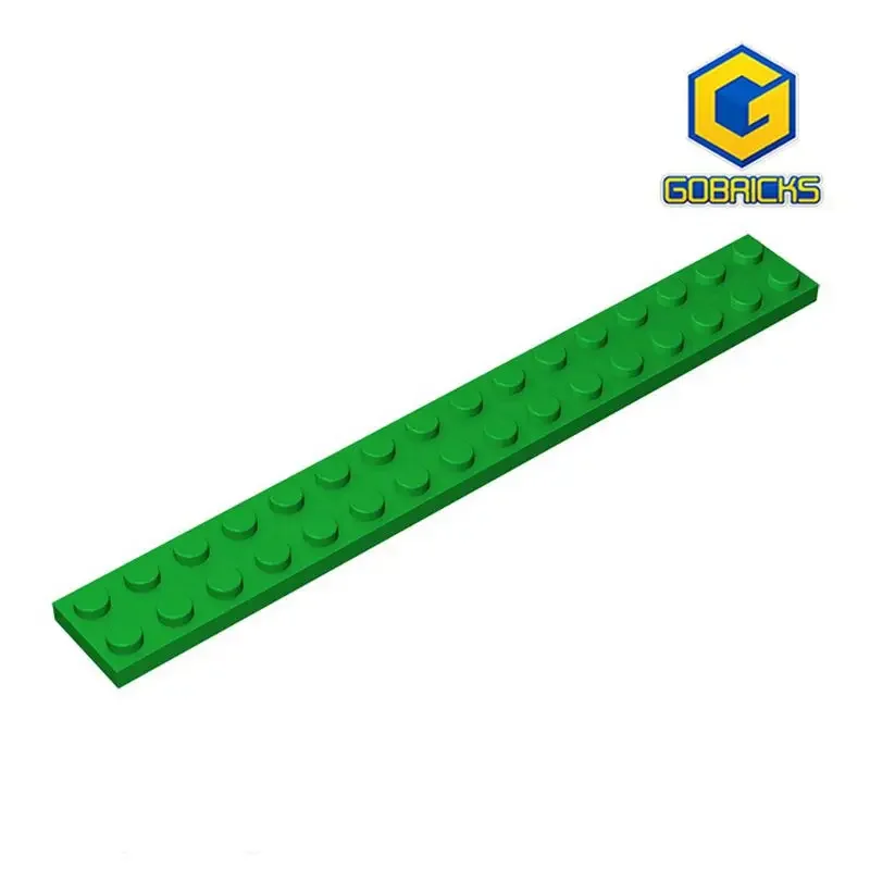 Gobricks GDS-517 Plate 2 x 16 Kompatibilné s LEGO 4282 kusov detských DIY BLAKOVÝCH BLOKOV DOPLE DIY