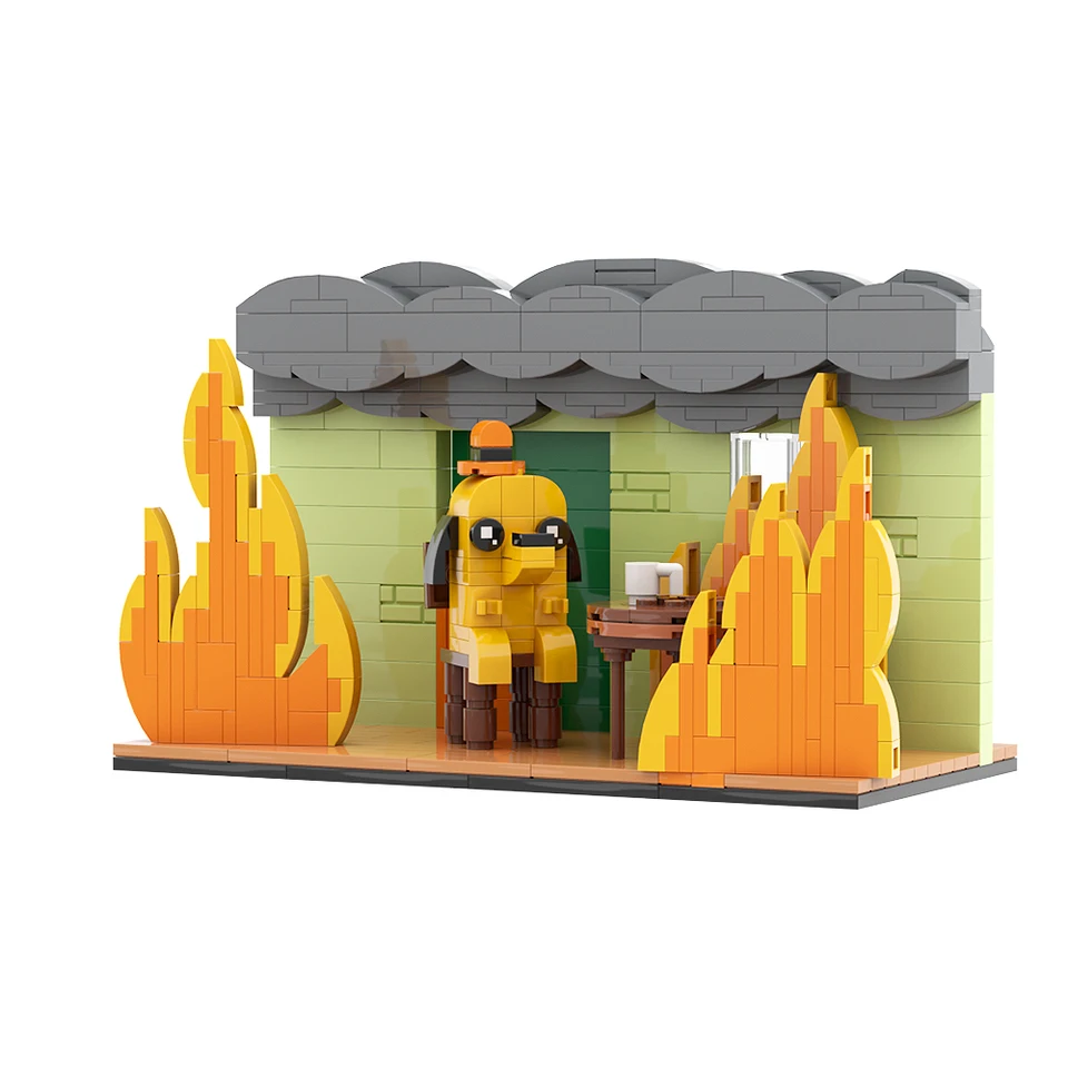 Gobricks MOC Toto je Blocks Blocks viněta s nastavený