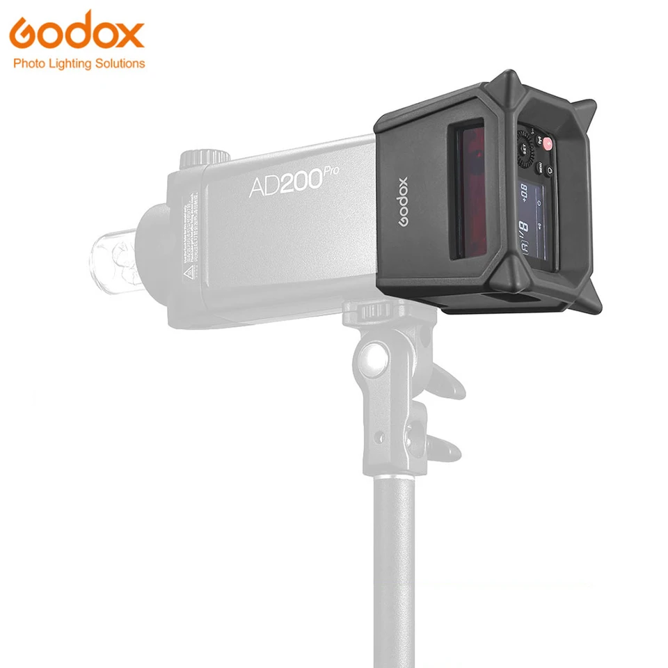 Godox AD200PRO-PC Flash Držiteľ Silikón Fender Impact-rezistentný nahradený ochranný prípad pre Godox AD200 Pro Adv200 Pro Ad200 Pro Ad200 Pro príslušenstvo