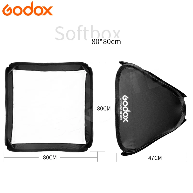 Godox Softbox Bowens Mount 40 cm 50 cm 60 cm 80 cm Studio Light Box pre bleskové LED lampa PPhotography Accessories