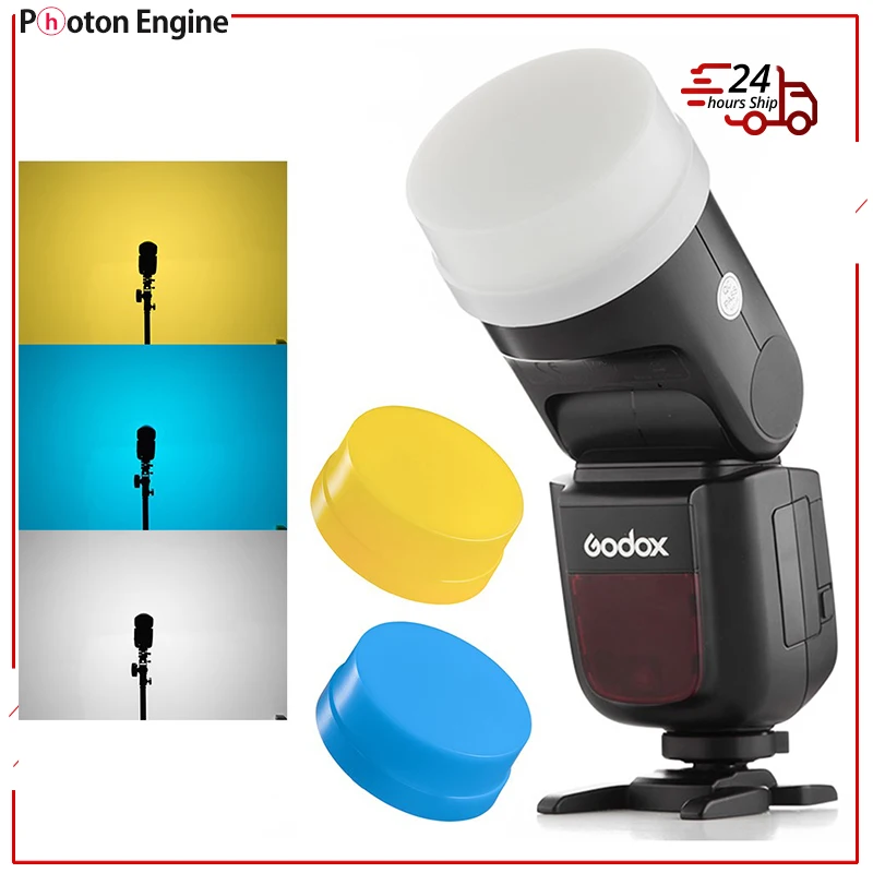 GODOX V1 V1-C V1-N V1-S V1-F V1-O V1-P Speedlite Flash White Blue Yellow Difuser Soft Box Puzdro