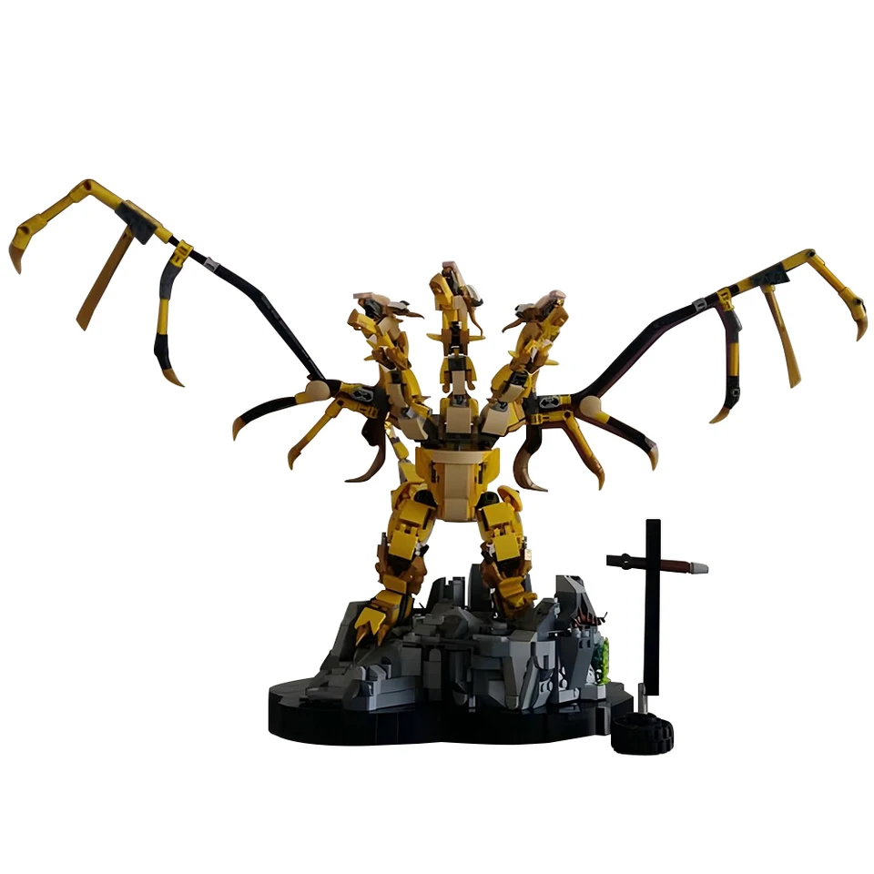 Godzillaeds King King Ghidoraha Building Blocks Horror Dinosauurs Robot Monster Animal Model tehly darčeky pre deti