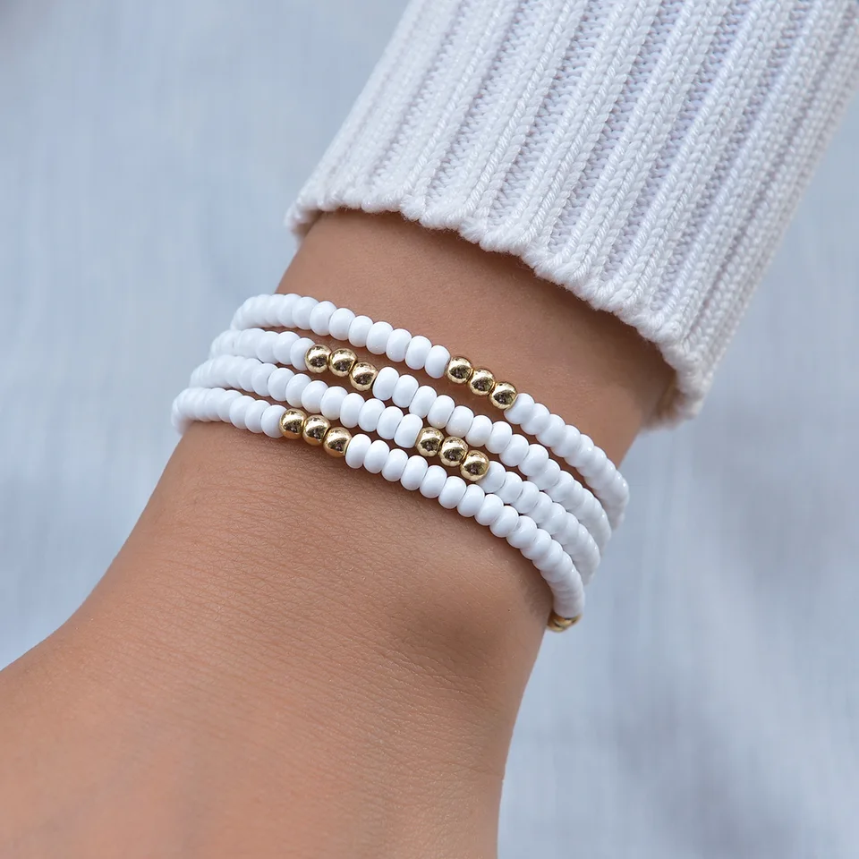Gold Pearl Náramok Tarnish Prírodný perlový náramok pre ženu veľkoobchod 2025 Trendy