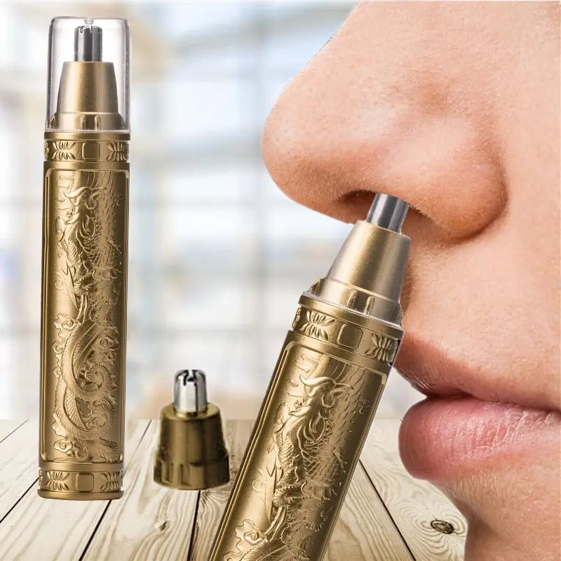 Golden Dragon a Phoenix Nose Hair Trimmer Čisté nosné dierky Malé a pohodlné umývanie nožom unisex pohodliou