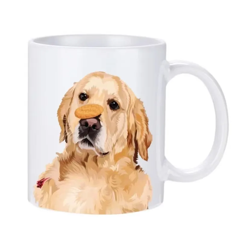 Golden retriever hrnčeky Láska cookies psov šálky Disfer kávu kávu káva kavia