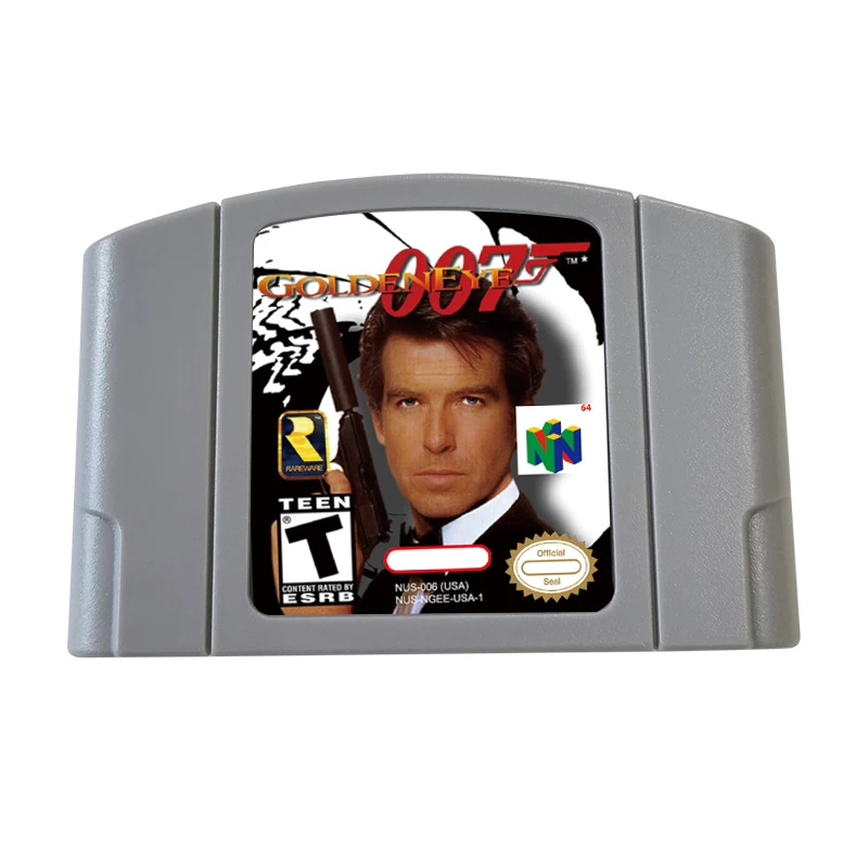 Goldeneye-007 64 bitovej hernej kazety USA NTSC Verzia pre konzoly N64