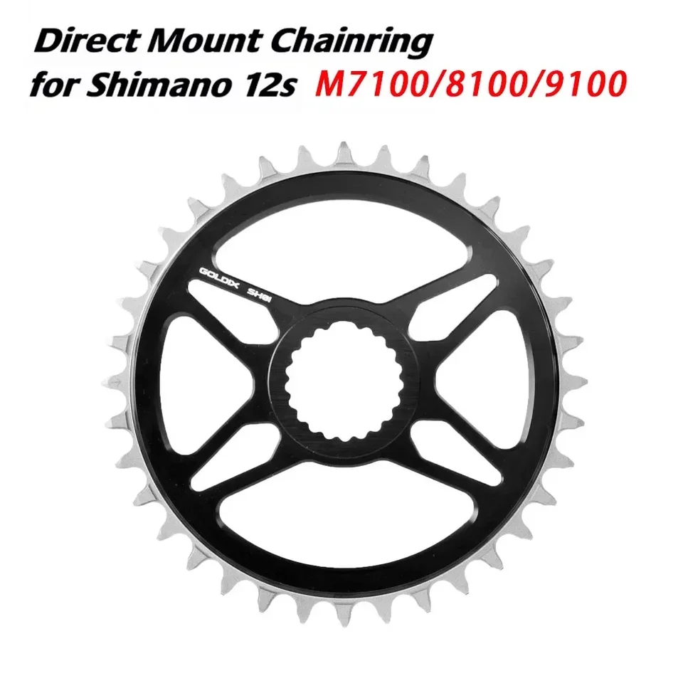 Goldix 12s Bicycle Chainrings 34T/36T/38T/40T/42T Direct Mount Raisring pre Shimano M7100 M8100 M9100 Direct Mount Crank