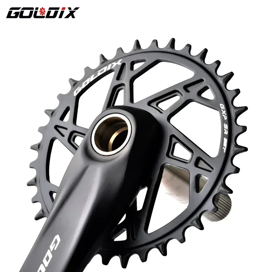 Goldix MTB Bicykel Raining 32/34/36/38/40T Wide úzky reťazový kolesový korunka pre 3 skrutkové kľuky