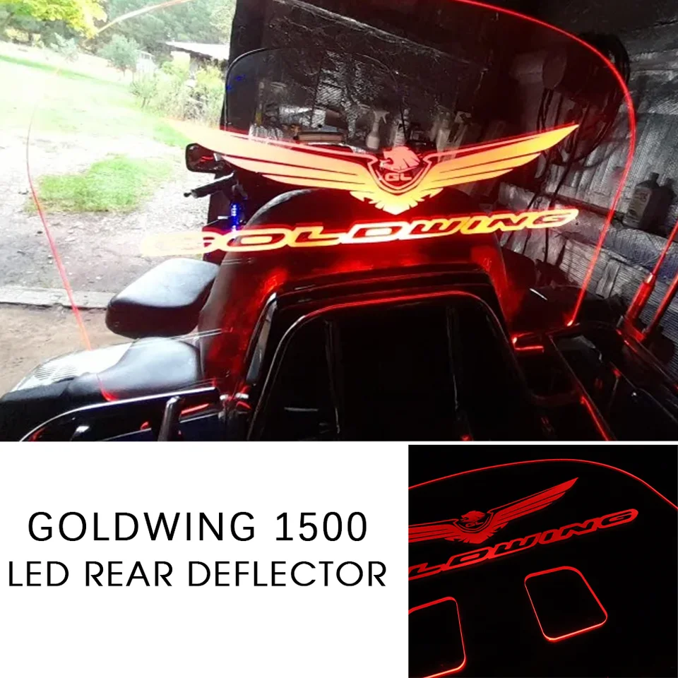 Goldwing 1500 Motocykel Zadný deflektor pre Honda Gold Wing 1500 Príslušenstvo LED sklo Goldwing1500 GL1500 SPOILER