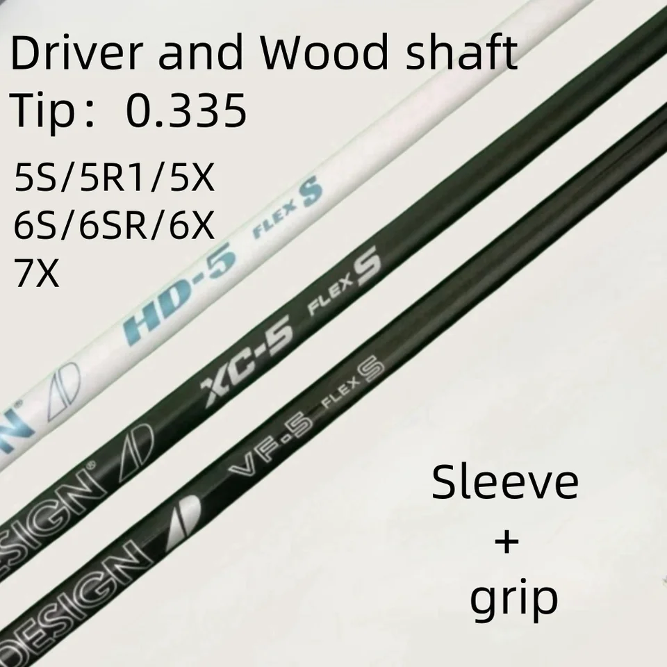 Golfový klub hriadeľ Tou D VF/HD/XC 5/6/7 S/SR/R/X Graphit Screwdriver a Drevené hriadeľ bez rukávov a priľnavosti