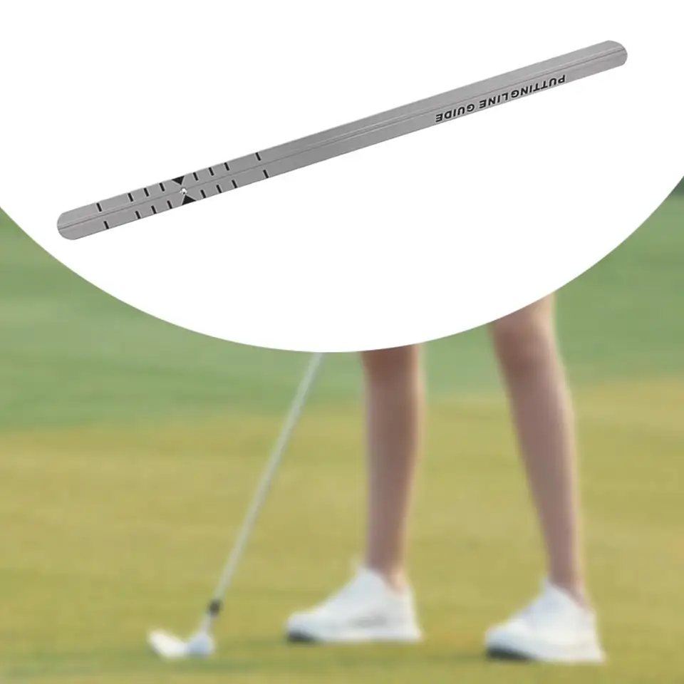 Golfový putter rovný pravítko golf poskytujúca zarovnanie železničných golfových výcvikových pomôcok