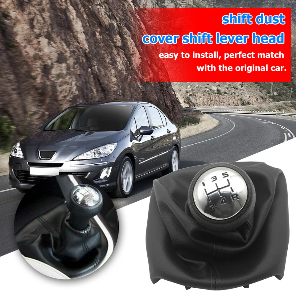 Gombing Shifter Shifter Boot 5 Rýchlosť pre Peugeot 307 207 406 Citroen C3 C4 C5 s dostatočnou trvanlivosťou a drsnosťou