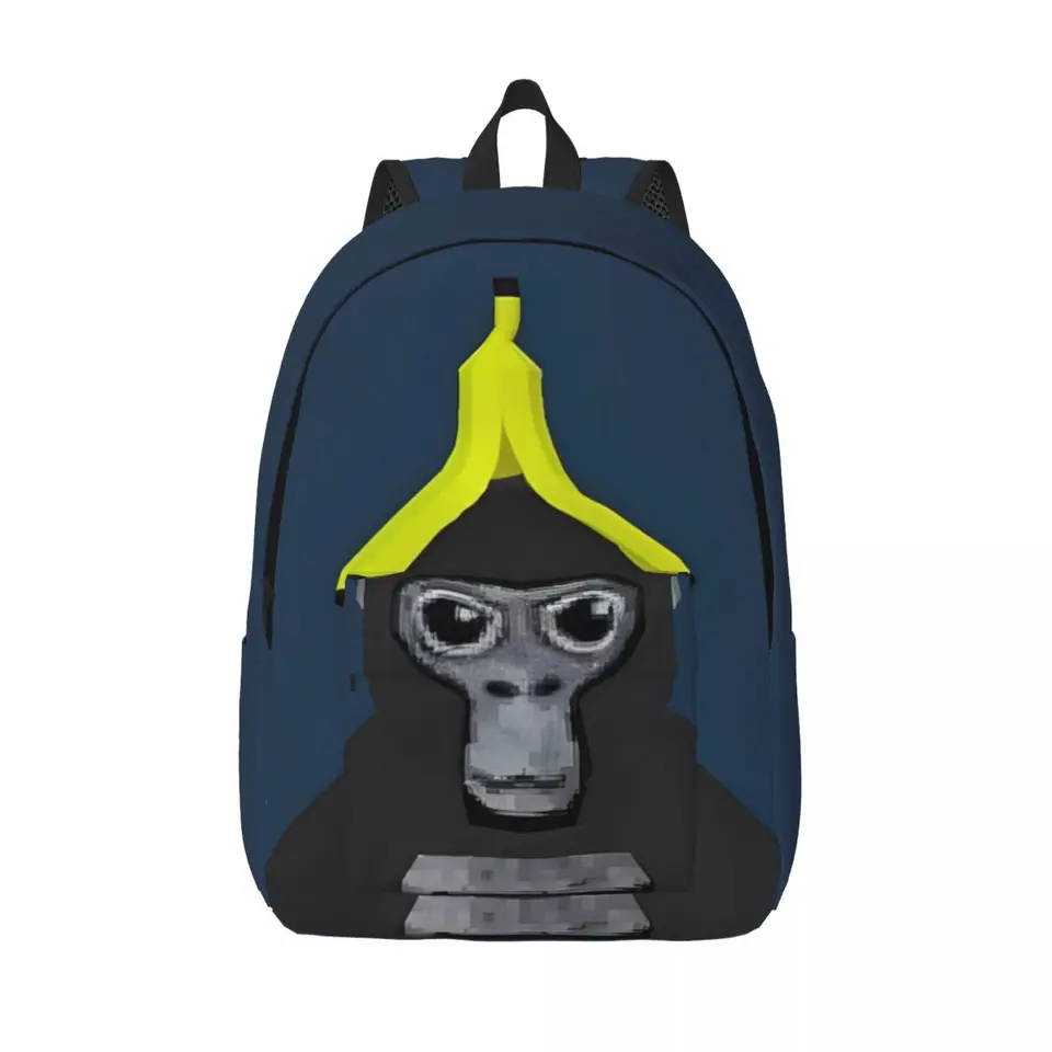 Gorilla Tag VR Gamer Monkey Mosaic Batoh pre predškolskú základnú školu Študent Hot Games Bookbag Boy Girl Girl Kids Daypack cestovanie