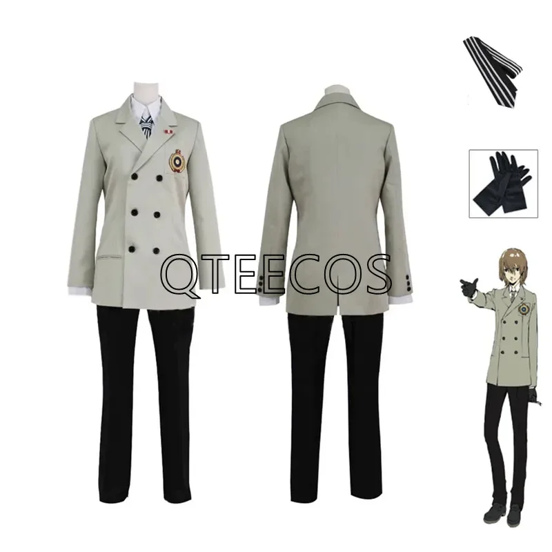 Goro Akechi P5 School Uniforma Men Ženy 5 Osoba kostým Halloween kostým