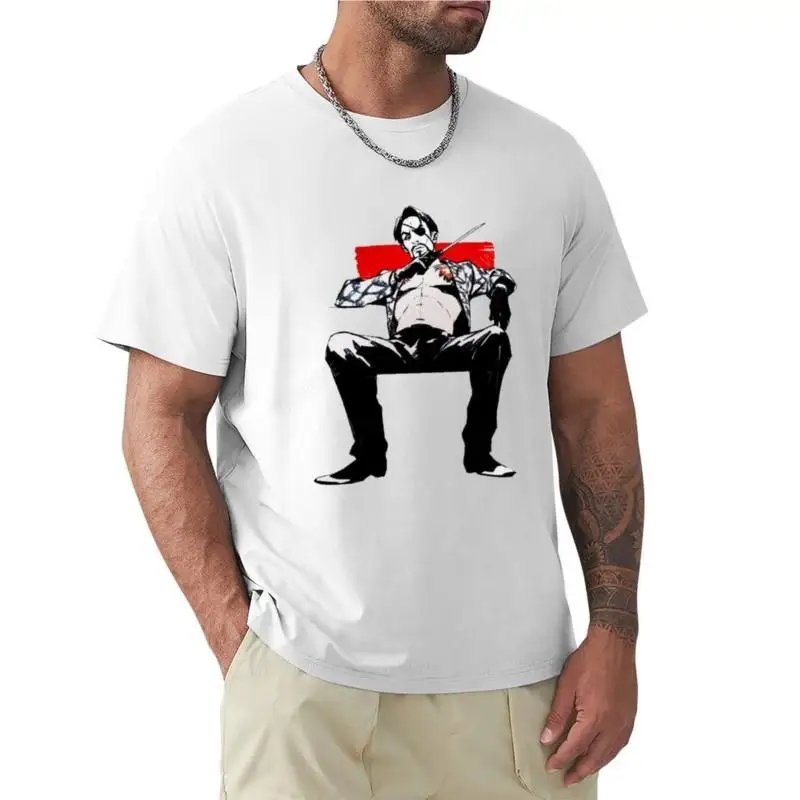 Goro Majima T košeľa Yakuza 0 1 2 3 4 5 Kiwami Dead Souls Tričko Tričko Vlastné tričká Funny T Tops Tops Men oblečenie