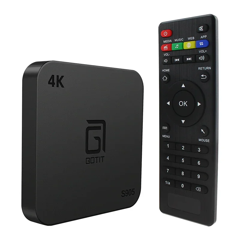 GOTIT S905 Android 7.1 TV Box 1G/8G 2G/16G Voliteľné AMLOGIC S905W QUAD Core UHD 4K Play
