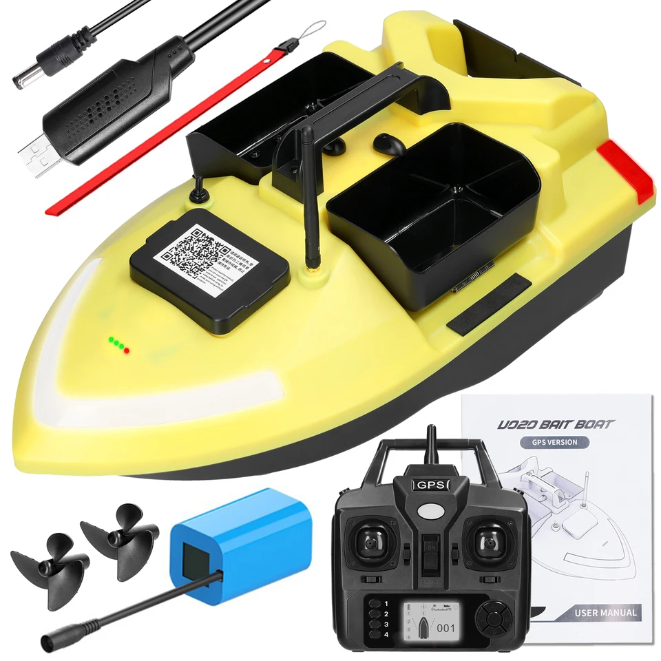 GPS rybárska návnada 500 m diaľkové ovládanie inteligentných návnadových člnov Fish Finder 2 kg nakladanie automatického návratu/korekcie trasy Nové