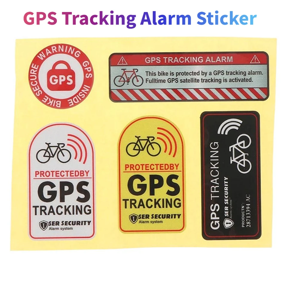 GPS sledovanie výstražnej nálepky Mtb Road Bike Scooter Motocykel proti krádeži výstražnej výstrahy Reflexná dráha pre bicykle
