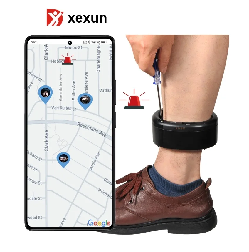 GPS Tracker Ankle Bracelet Anti Demadbly Alar