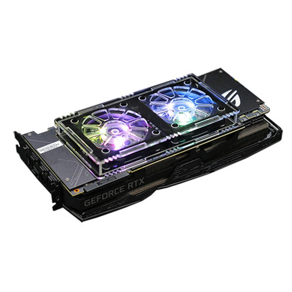 GPU Backplane Radiator RTX3090 3070 3080 GPU VRAM chladič chladiča GRAFICKÁ KARTA LED svetlo chladiaceho ventilátora 120 mm 240 mm 360 mm