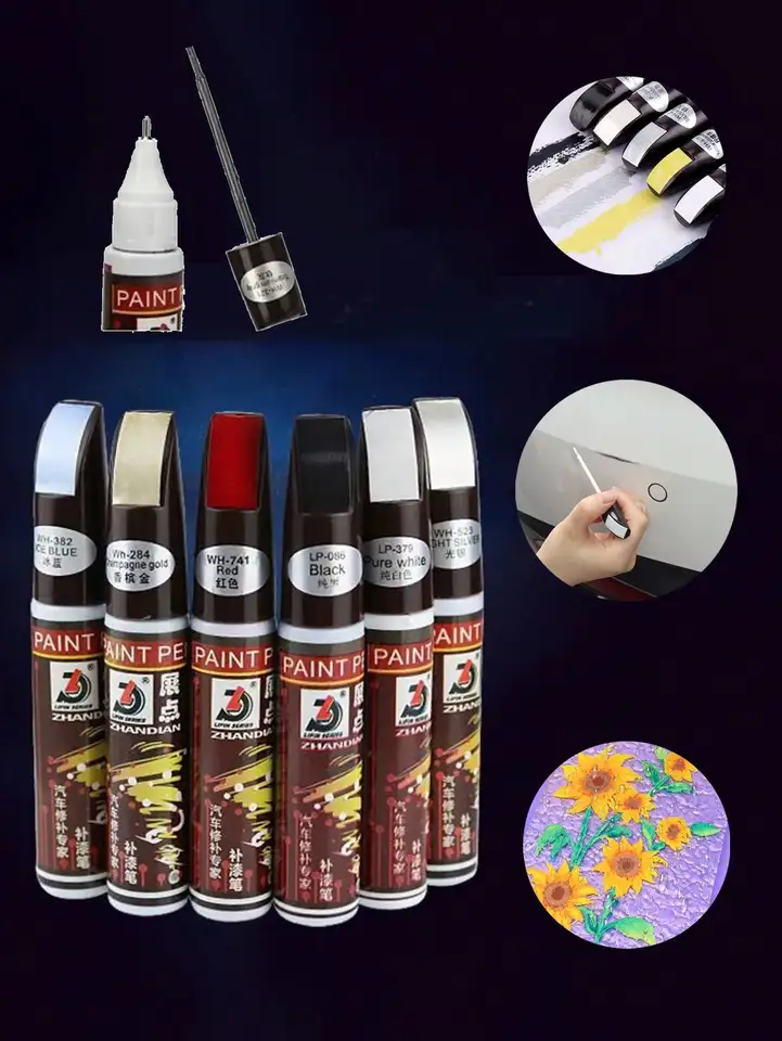 Graffiti perá nepremokavé automatické pneumatiky pneumatiky Oil Ole Oleas Pero Guma farebná stála pneumatika Obnovenie pero autá škrabance Odstráňte príslušenstvo príslušenstvo
