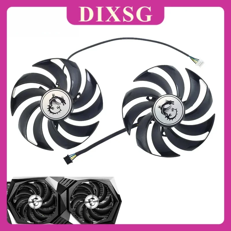 Grafická karta chladenia doplnkov PLD10010S12HH 95 mm 4pin RTX3060 TI GPU ventilátor pre MSI Radeon RX 6700 XT Gaming X GEFORCE RTX 3060