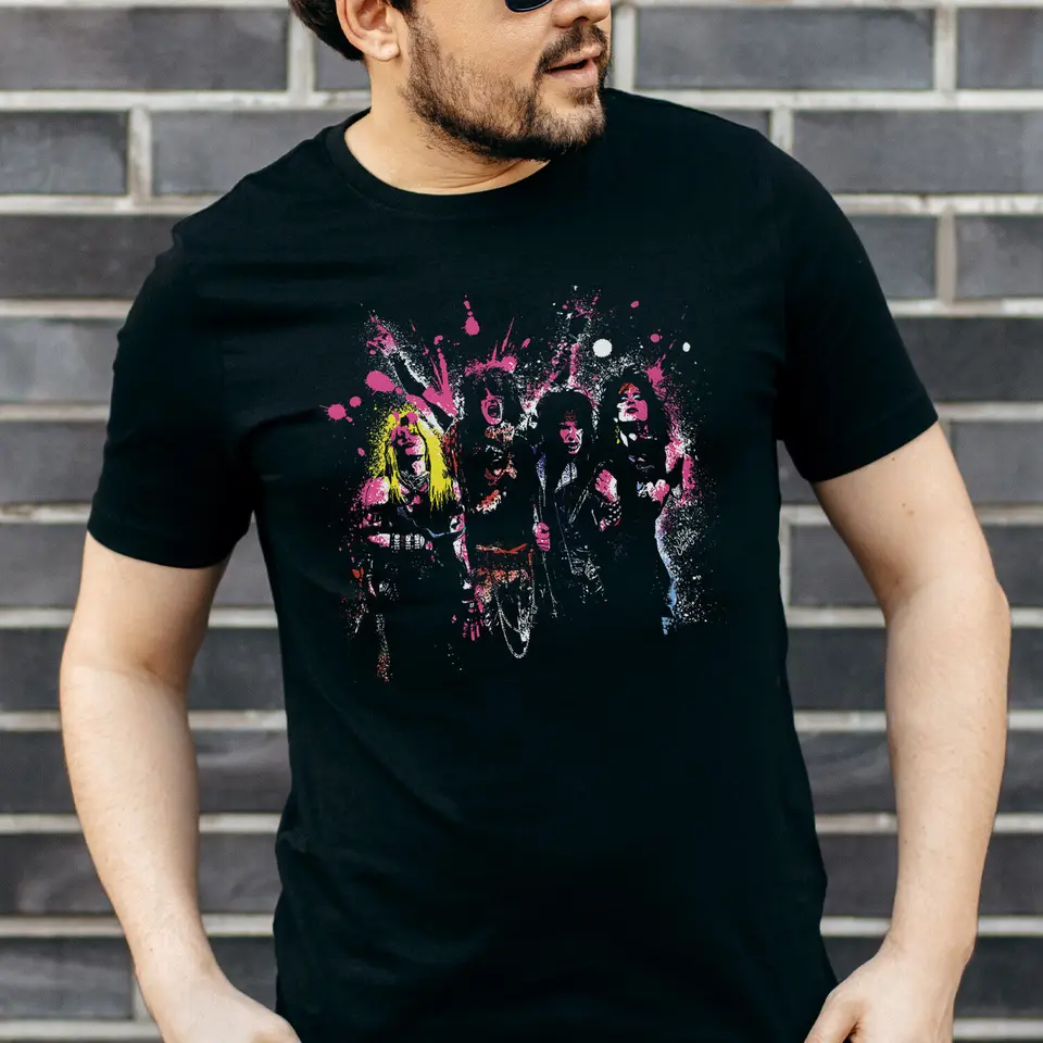 Grafické tričko Mötley Crüe Splatter - Rock Band - Men's & Women's Tee