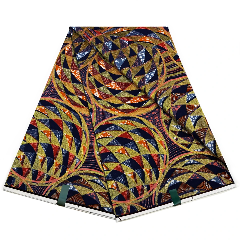 Grand Super Fabric African Wax Tkanina 100% bavlnená vysokokvalitný vosk potlač Ankara tkanina pre šitie 6 yardov Dámske látky LI-138