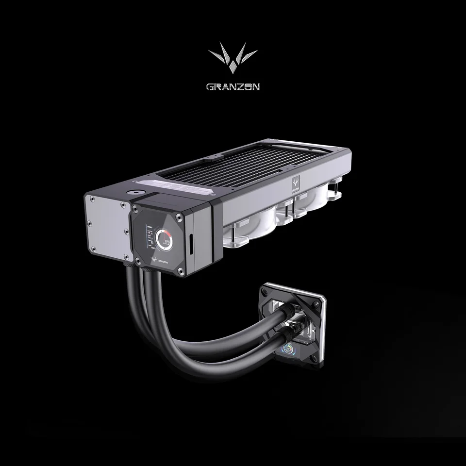 Granzon 240 mm CPU AIO Cooler pre Intel LGA 1700 775 115x 1360 2011 2066 2011-3/AM2 AM2+ AM3 AM3+ AM4 CPU Water Chlading Kit