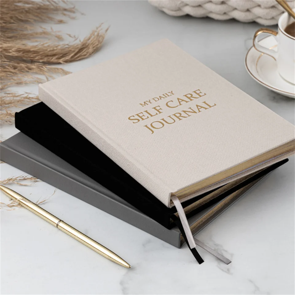 Gratutitude Journal päťminútový denník Happy Book Svojelku Diary Cloth Cover Notebook