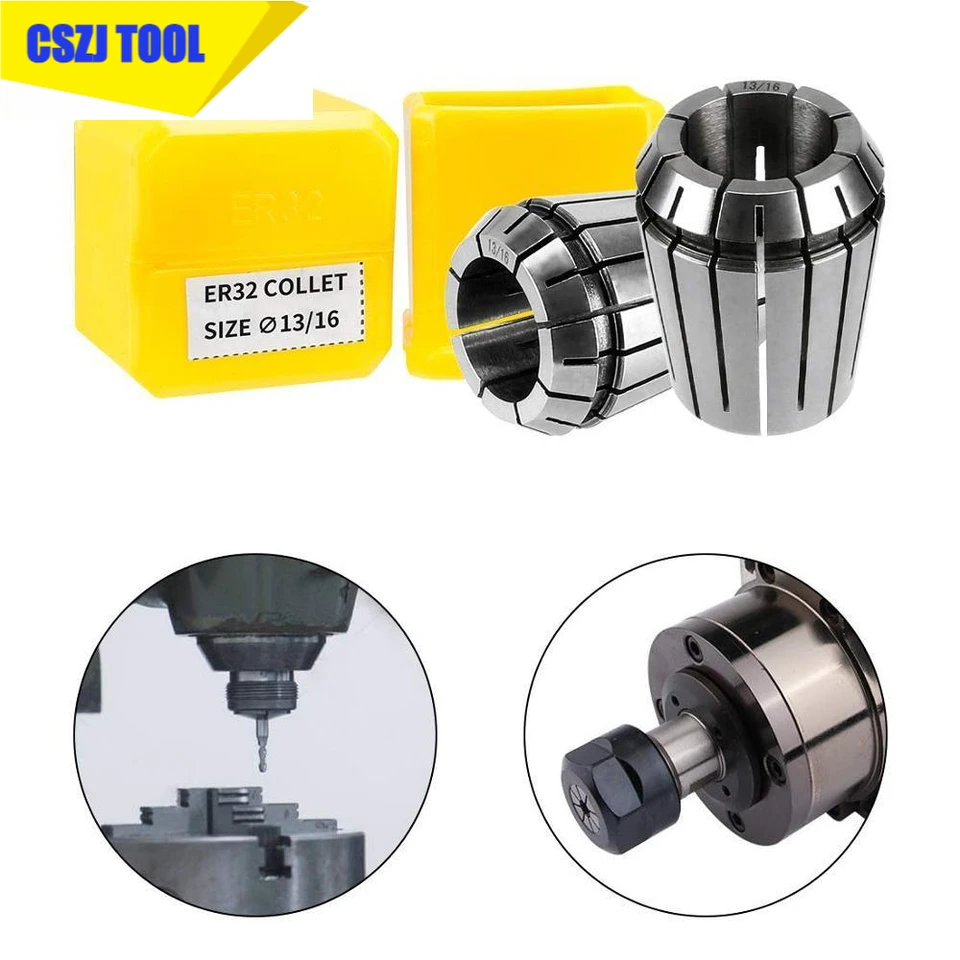 Gravírovací stroj vreteny ER11 ER16 ER20 ER25 ER32 ER Presnosť Spring Collet Chuck 0,015 mm pre držiak nástrojov na mletie CNC
