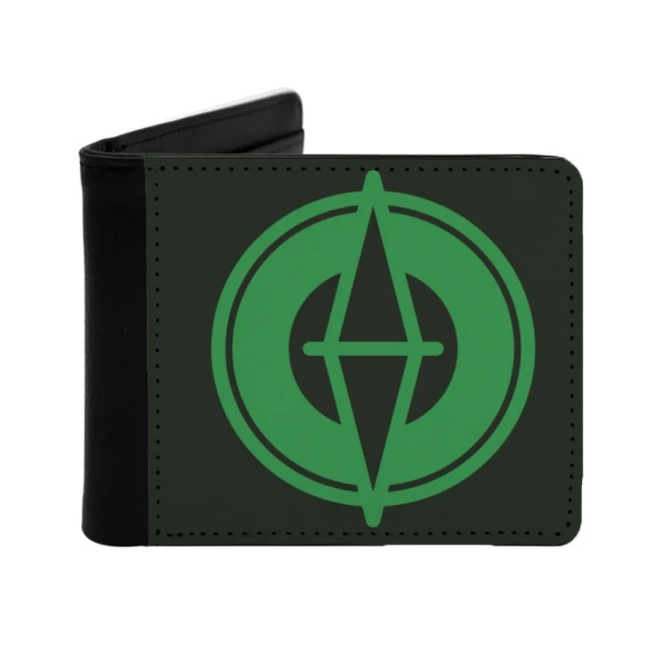 Green Sylop Card New Print Peňaženka Krátke muži peňaženky Držiteľ kreditných kariet Sabacc Solo Galaxys Aurebesh Personalizovaný tlač