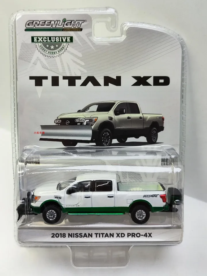 Greenlight 1:64 2018 Nissan Titan XD PRO-4X 30021 Zliatinový model automobil Diecast Metal Hračky narodeniny darček pre deti Boy