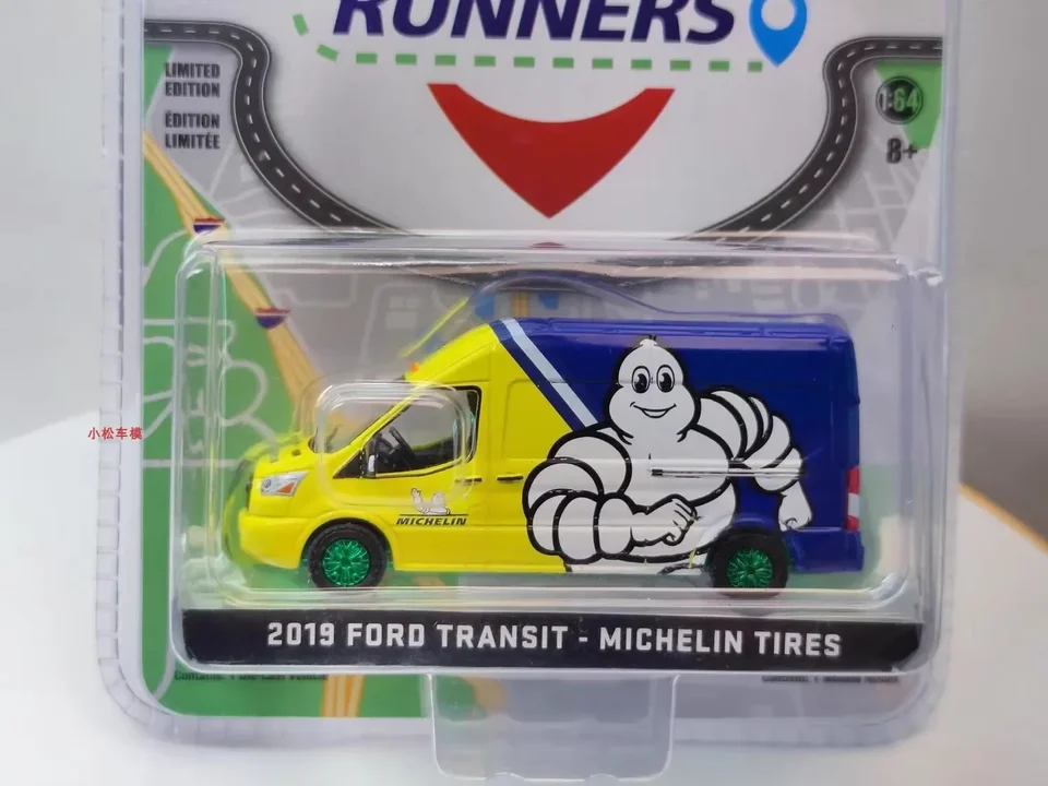 Greenlight 1:64 2019 Ford Transit Green Machine zliatiny kovov odliata autá modely hračky pre deti pre deti chlapčenské hračky darček