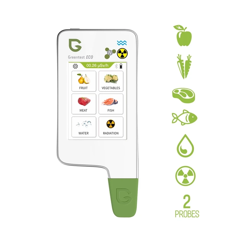 GreenTest-ECO6 Aktualizovaný domáci kuchynský dusičnan detektor detektora TDS Voda s funkciou Bluetooth a kapacitnou obrazovkou