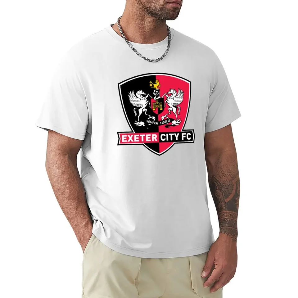 Grečania Exeter City FC Tričko Anime Funny letné oblečenie tričká pre mužov bavlna
