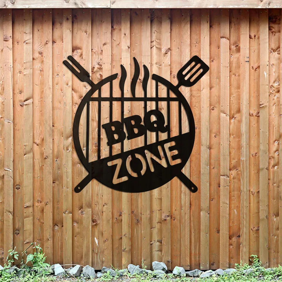 Grilovanie steny zavesenie dekor BBQ Zone retro značky