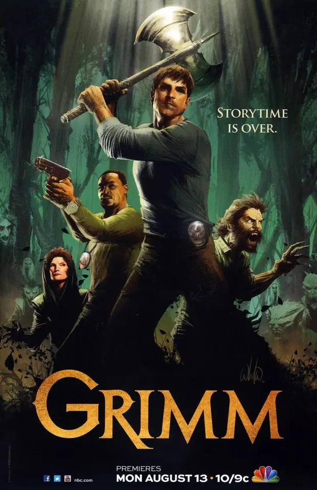 Grimm Movie Print Art Canvas Plagát pre dekoráciu obývacej izby, obrázok domácej steny