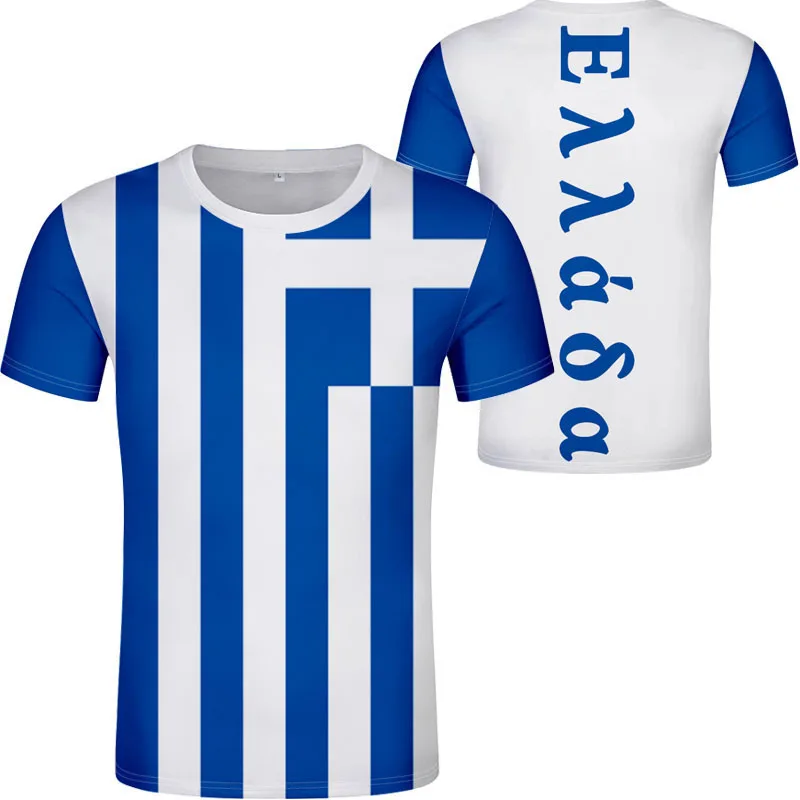 Grécko mládež DIY NÁZOV NÁBADE NÁZOV GRC T TRICHLE NÁRODNÁ FLAG GR Country Grécka republika Logos tlač fotografie slova oblečenie