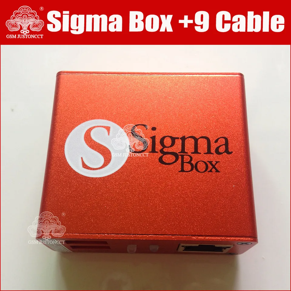 GSMjustoncct Sigma Box s 9 káblami s aktiváciou balenia pre T MTK Motorola Alcatel Huawei Zte a pre Lenovo