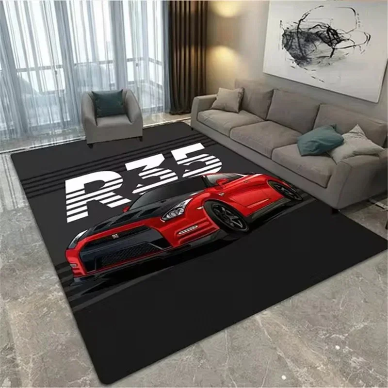 GT Racing Car Area Koberce Koberec DETI NEPLAČKA HRAJÚCE MATKY Koberce pre obývaciu izbu pohovka spálňa kuchyňa vchod domov