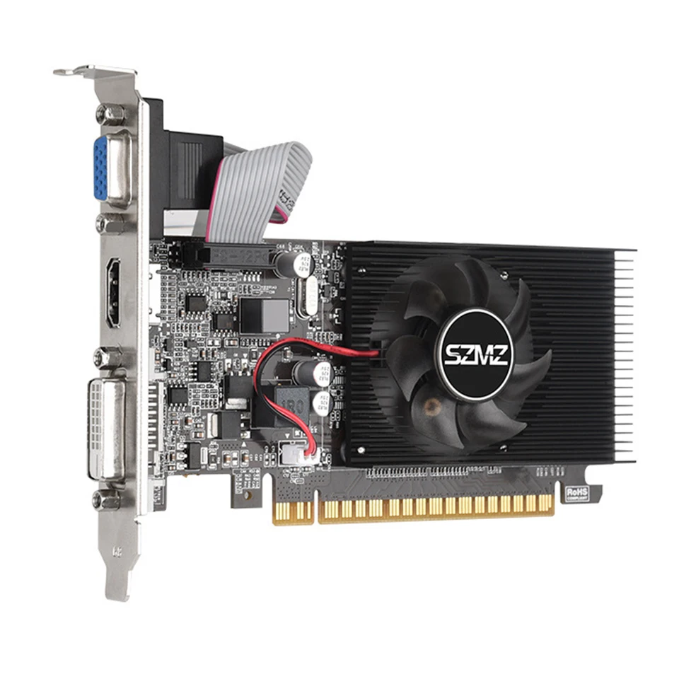 GT210 1G grafická grafická grafická karta DVI VGA VGA HDMI-Compatibe Graphics Graphics Card