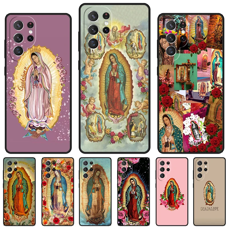 Guadalupe San Judas Telefón pre Samsung Galaxy S24 S23 S22 Ultra Note 10 20 Plus S8 S9 S10 S20 S21 Fe Cover
