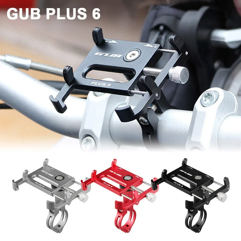 GUB plus 6 hliníkových 360 MTB Držiteľ moltcyklových telefónov Motocykel Motocykel Držiak GPS GPS pre príslušenstvo na ruky