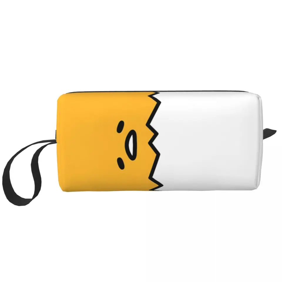 Gudetama lenivý vaječný taška na vrecko na vrecko Vodotesný kozmetický taška na cestovné toaletné toaletné make -upové puzdro Storage vrecko Veľká kapacita