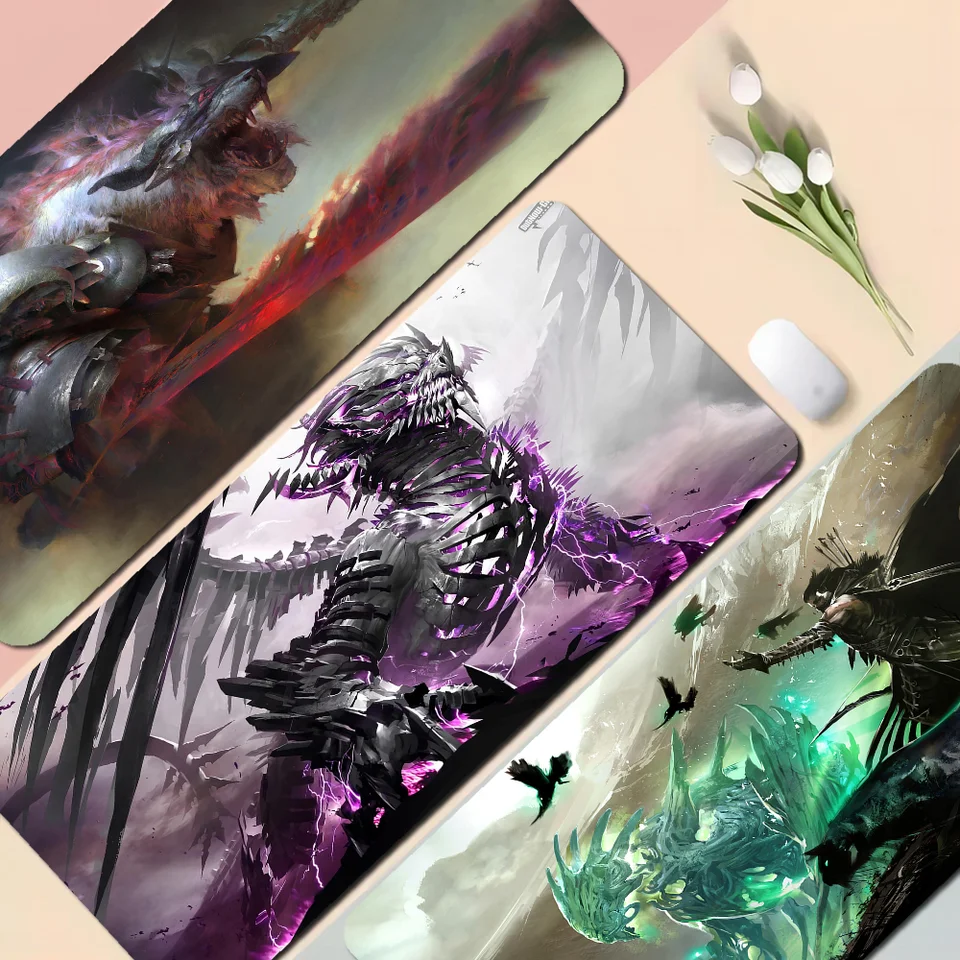 Guild Wars 2 80x30cm XL Lockedge Zhustá podložka myši nadmerne nadmerne herná klávesnica prenosné stol